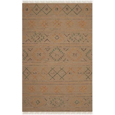 Safavieh 5 x 8 ft. Medium Rectangle Contemporary Safari Multicolor Hand Knotted Rug SAF571A-5